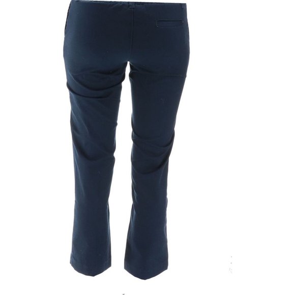 NWT LANDS' END UNIFORM GIRL'S PERFECT FIT CHINO PANTS CLASSIC NAVY 12 - Picture 5 of 11